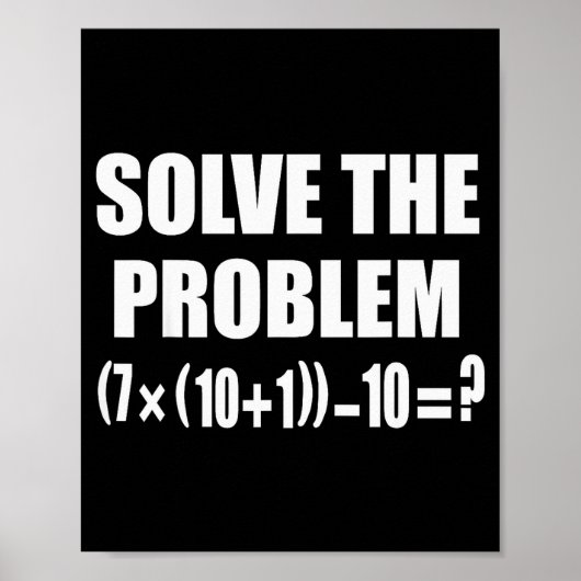 Funny 67 Meme Pemdas Elementary Math Teacher Brain Poster (Voorkant)