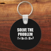 Funny 67 Meme Pemdas Elementary Math Teacher Brain Sleutelhanger (Voorkant)