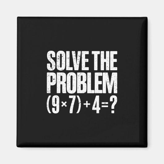 Funny 67 Meme Pemdas Math Teacher Brainrot Element Magneet (Voorkant)