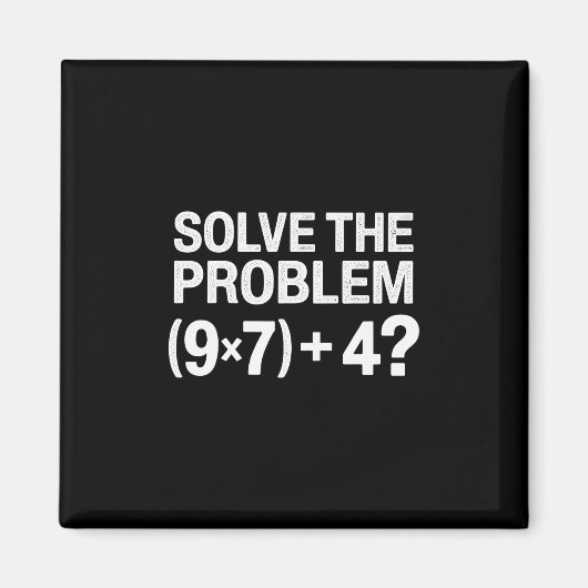 Funny 67 Meme Pemdas Math Teacher Brainrot Element Magneet (Voorkant)