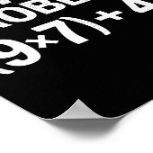 Funny 67 Meme Pemdas Math Teacher Brainrot Element Poster (Hoek)