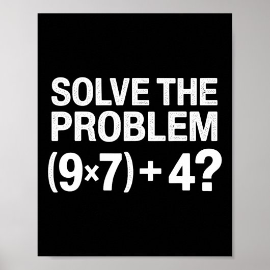 Funny 67 Meme Pemdas Math Teacher Brainrot Element Poster (Voorkant)