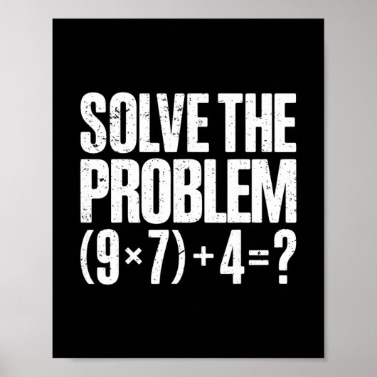 Funny 67 Meme Pemdas Math Teacher Brainrot Element Poster (Voorkant)