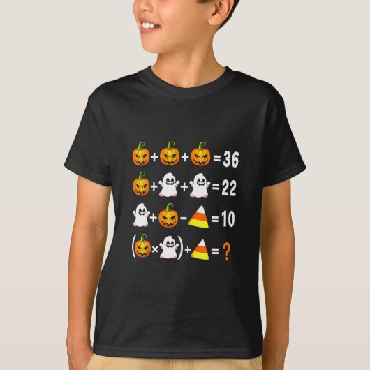 Funny 67 Meme Pumpkin Ghost Math Teacher Halloween T-shirt (Voorkant)