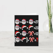 Funny 67 Meme Santa Christmas Tree Math Teacher Xm Kaart (Voorkant)