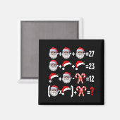 Funny 67 Meme Santa Christmas Tree Math Teacher Xm Magneet (Voorkant / Achterkant)