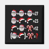Funny 67 Meme Santa Christmas Tree Math Teacher Xm Magneet (Voorkant)