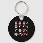 Funny 67 Meme Santa Christmas Tree Math Teacher Xm Sleutelhanger (Voorkant)