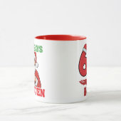  Funny 67 Meme Santa says SIX SEVEN  Christmas Mug Mok (Midden)