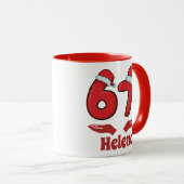  Funny 67 Meme Santa says SIX SEVEN  Christmas Mug Mok (Voorkant rechts)