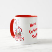 Funny 67 Meme Santa says SIX SEVEN For Christmas  Mok (Voorkant links)