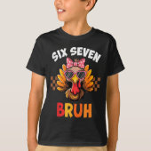 Funny 67 Meme Six Seven Bruh Aesthetic  T-shirt (Voorkant)