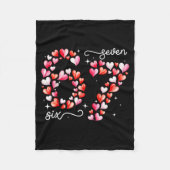 Funny 67 Meme Six Seven Heart Matching Couples Val Fleece Deken (Voorkant)