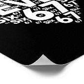 Funny 67 Meme Six Seven Heart Matching Couples Val Poster (Hoek)