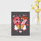 Funny 67 Meme Six Seven Ice Cream Matching Couples Kaart (Gele Bloem)