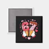 Funny 67 Meme Six Seven Ice Cream Matching Couples Magneet (Voorkant / Achterkant)