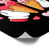 Funny 67 Meme Six Seven Ice Cream Matching Couples Poster (Hoek)