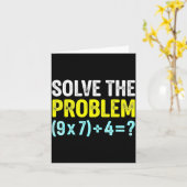 Funny 67 Meme Six Seven Math Teacher Brain-rot Jok Kaart (Gele Bloem)