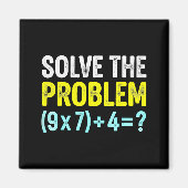 Funny 67 Meme Six Seven Math Teacher Brain-rot Jok Magneet (Voorkant)