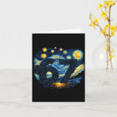 Funny 67 Meme Six Seven Starry Art Night  Kaart (Gele Bloem)