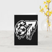 Funny 67 Meme Slang Soccer Ice Cream Drip Six Seve Kaart (Gele Bloem)