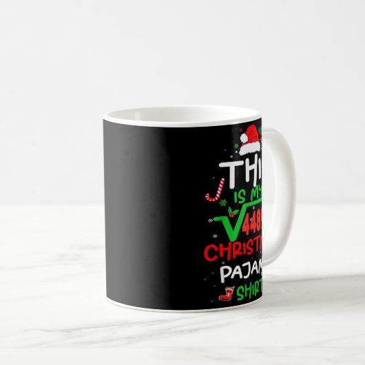 Funny 67 Meme Square Root 4489 Slang Math Teacher  Koffiemok (Voorkant rechts)