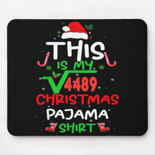 Funny 67 Meme Square Root 4489 Slang Math Teacher  Muismat (Voorkant)