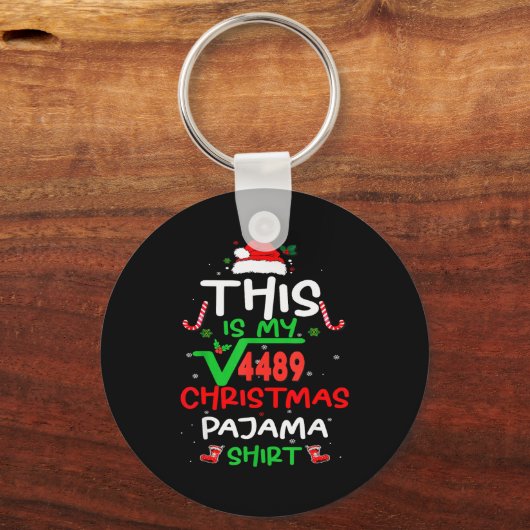 Funny 67 Meme Square Root 4489 Slang Math Teacher Sleutelhanger (Voorkant)