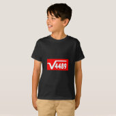 Funny 67 Meme Square Root 4489 Slang Math Teacher  T-shirt (Voorkant volledig)