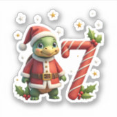 Funny 67 Meme Turtle Christmas PJm Men Women Famil Sticker (Voorkant)