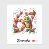 Funny 67 Meme Turtle Christmas PJm Men Women Famil Sticker (Vel)