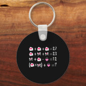 Funny 67 Meme Valentine Math Teacher Bow Six Seven Sleutelhanger (Voorkant)