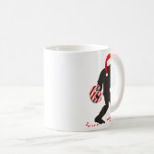 Funny 67 Meme With Bigfoot And Candy Canes Christm Koffiemok (Voorkant rechts)