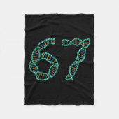 Funny 67 Number Meme Dna Replication Molecular Sci Fleece Deken (Voorkant)