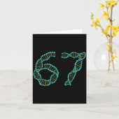 Funny 67 Number Meme Dna Replication Molecular Sci Kaart (Gele Bloem)