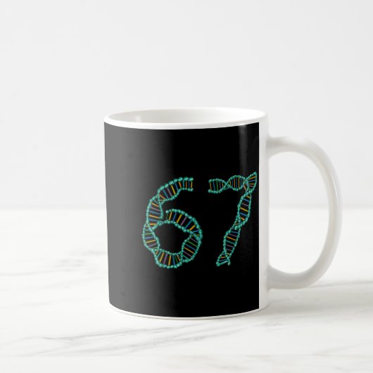 Funny 67 Number Meme Dna Replication Molecular Sci Koffiemok (Rechts)