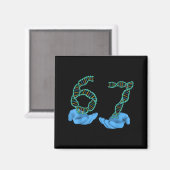 Funny 67 Number Meme Dna Replication Molecular Sci Magneet (Voorkant / Achterkant)