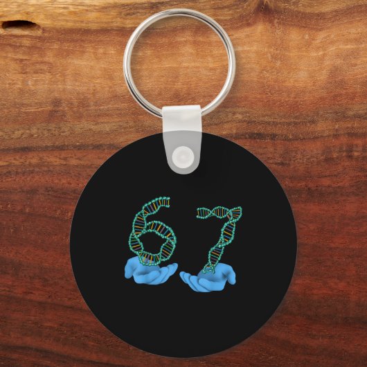 Funny 67 Number Meme Dna Replication Molecular Sci Sleutelhanger (Voorkant)