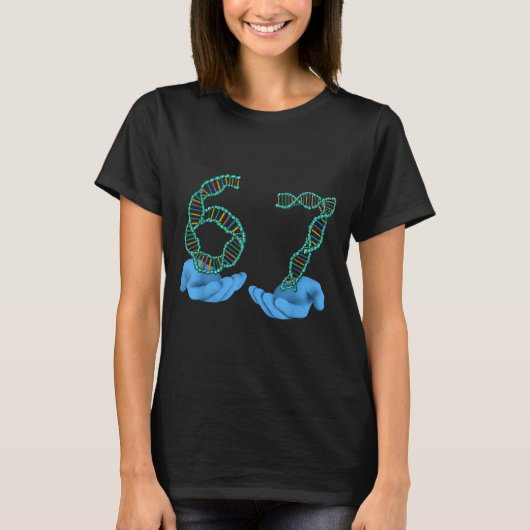 Funny 67 Number Meme Dna Replication Molecular Sci T-shirt (Voorkant)