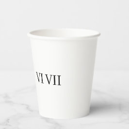 funny 67 roman numeral papieren bekers