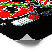 Funny 67 Santa Hat Candy Cane Ice Hockey Six Seven Poster (Hoek)