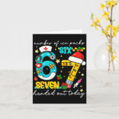 Funny 67 School Nurse Christmas Six Seven School N Kaart (Gele Bloem)