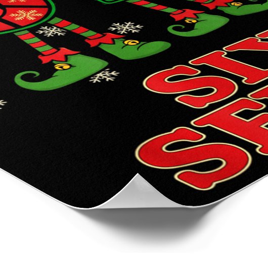 Funny 67 Six Seven 6-7 Italian Christmas Holiday W Poster (Hoek)