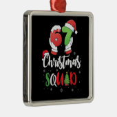 Funny 67 Six Seven Brianrot Christmas Squad Metalen Ornament (Rechts)