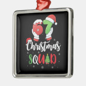 Funny 67 Six Seven Brianrot Christmas Squad Metalen Ornament (Links)