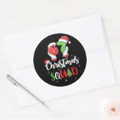 Funny 67 Six Seven Brianrot Christmas Squad Ronde Sticker (Envelop)