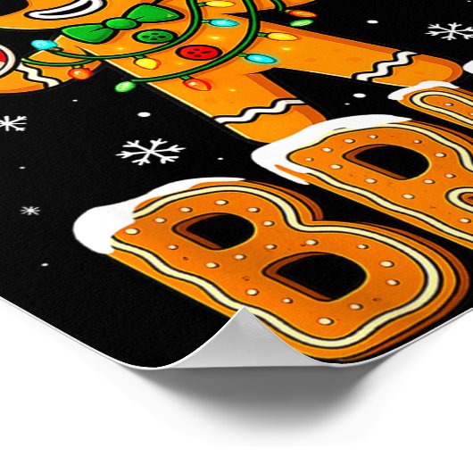 Funny 67 Six Seven Bruh Gingerbread 6 7 Meme Chris Poster (Hoek)