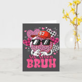 Funny 67 Six Seven Bruh Valentine 6 7 Meme Love Wo Kaart (Gele Bloem)