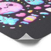 Funny 67 Six Seven Candy 6 7 Meme Gen Alpha Kawaii Poster (Hoek)