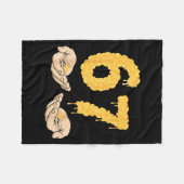 Funny 67 Six Seven Cheesy Mac &amp; Cheese 6 7 Kid Fleece Deken (Voorkant (Horizontaal))
